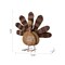 Set of 2 12.25"L Thanksgiving Wooden & Metal Turkey Table Decor